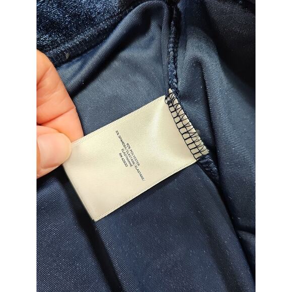 Lands End Leggings Womens XL 18 Blue Velvet Pull On Stretch - Picture 6 of 8